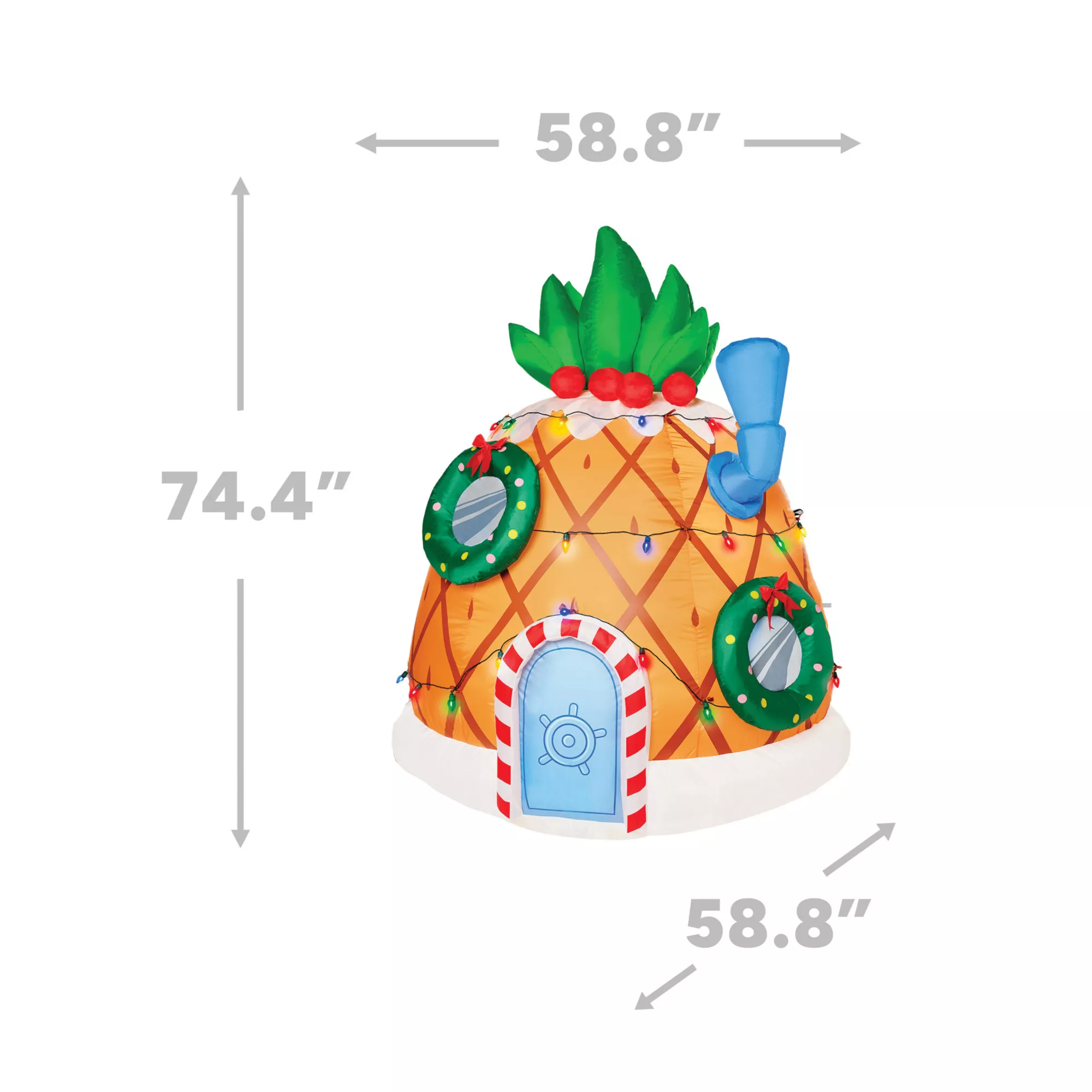 6 Ft Light-Up Pineapple Inflatable Decoration – SpongeBob SquarePants at Spirit Halloween