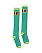 Leprechaun Belt Knee High Socks 2 Pair