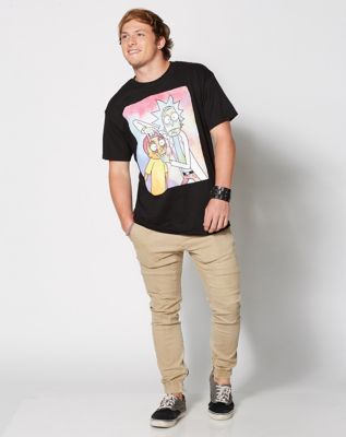 Rick en Morty - Neon Rick Glow in the Dark T-Shirt Zwart | Rick and