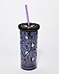 Jack Skellington Skull and Heart Cup with Straw 20 oz. - The Nightmare Before Christmas