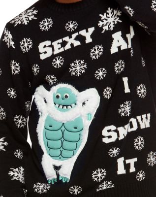 Light-Up Sexy And I Snow It Ugly Christmas Sweater