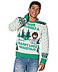 Light-Up Bob Ross Ugly Christmas Sweater