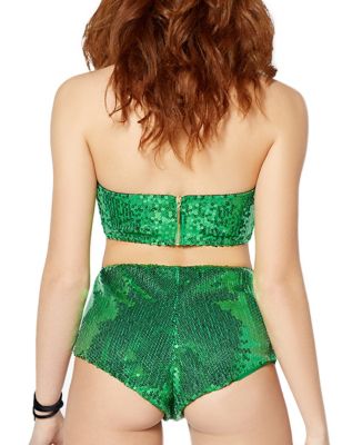 Green Sequin Bra