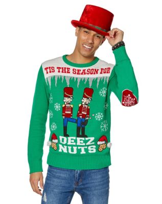 Deez Nuts Ugly Christmas Sweater - Spirithalloween.com