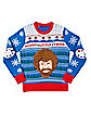 Light-Up Bob Ross Ugly Christmas Sweater