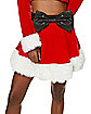 Sexy Santa Skirt with Faux Fur Trim