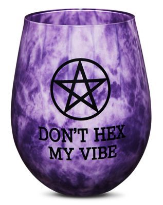 Don't Hex My Vibe Stemless Wine Glass