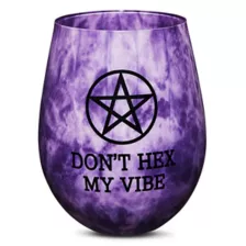 Don't Hex My Vibe Stemless Wine Glass - 22 oz. at Spencer's