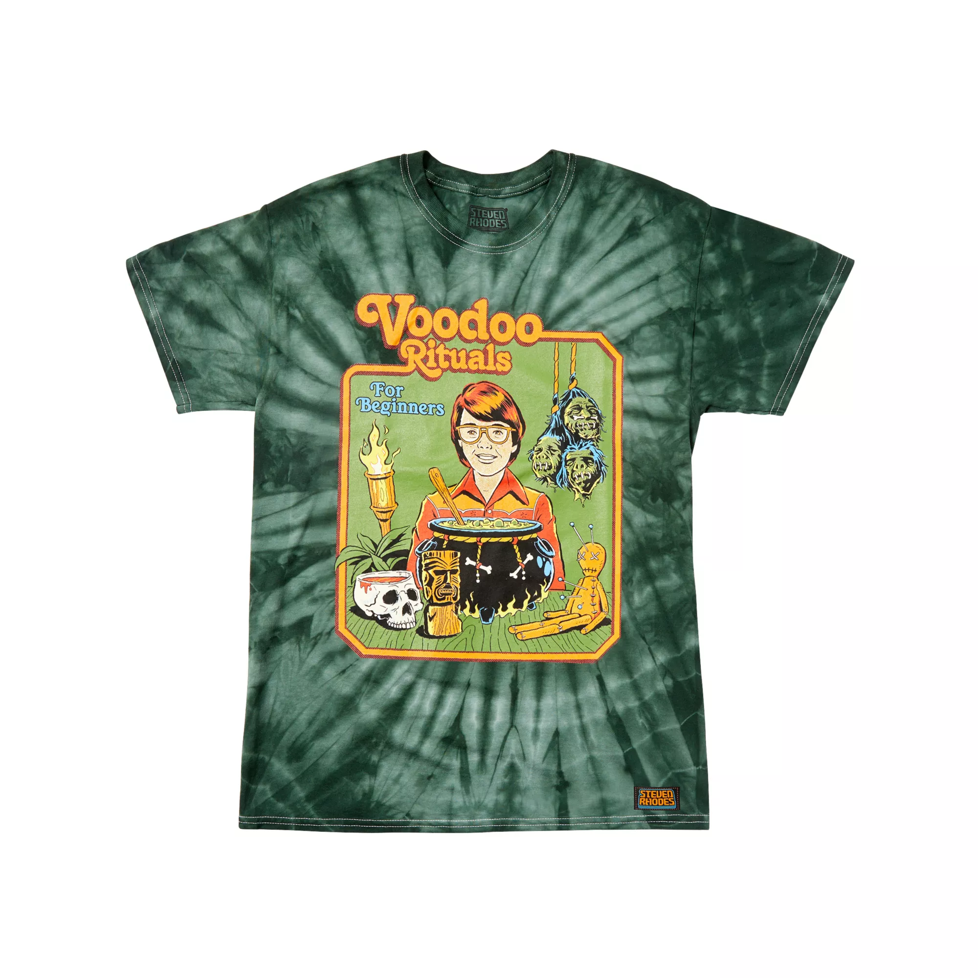 Tie Dye Voodoo Rituals T Shirt - Steven Rhodes at Spencer's