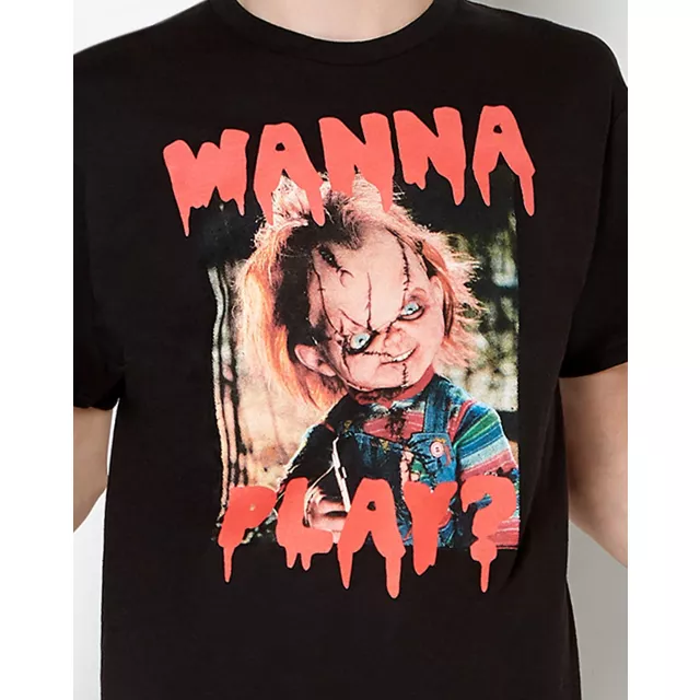 Wanna Play Chucky T Shirt at Spencer's