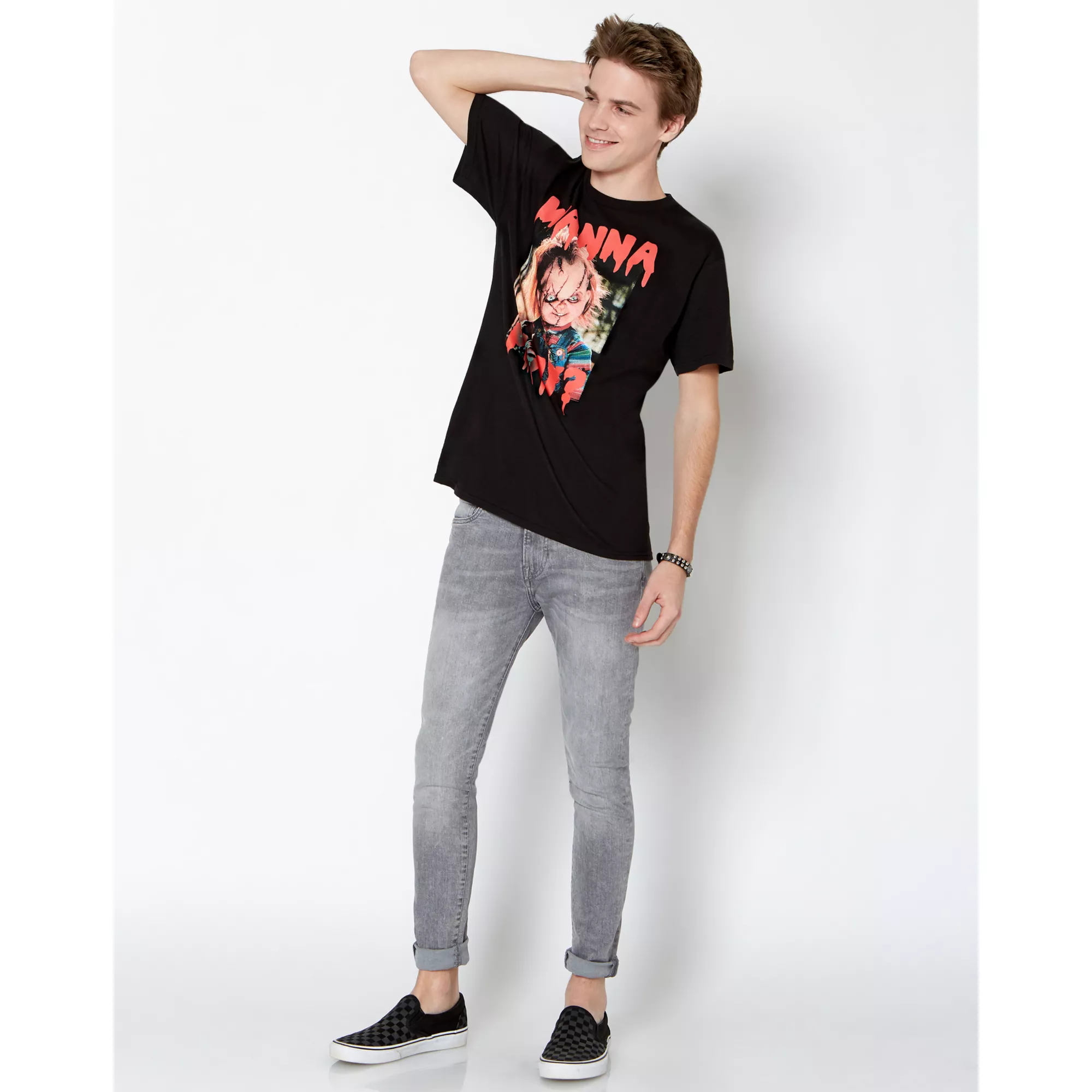 Wanna Play Chucky T Shirt at Spencer's