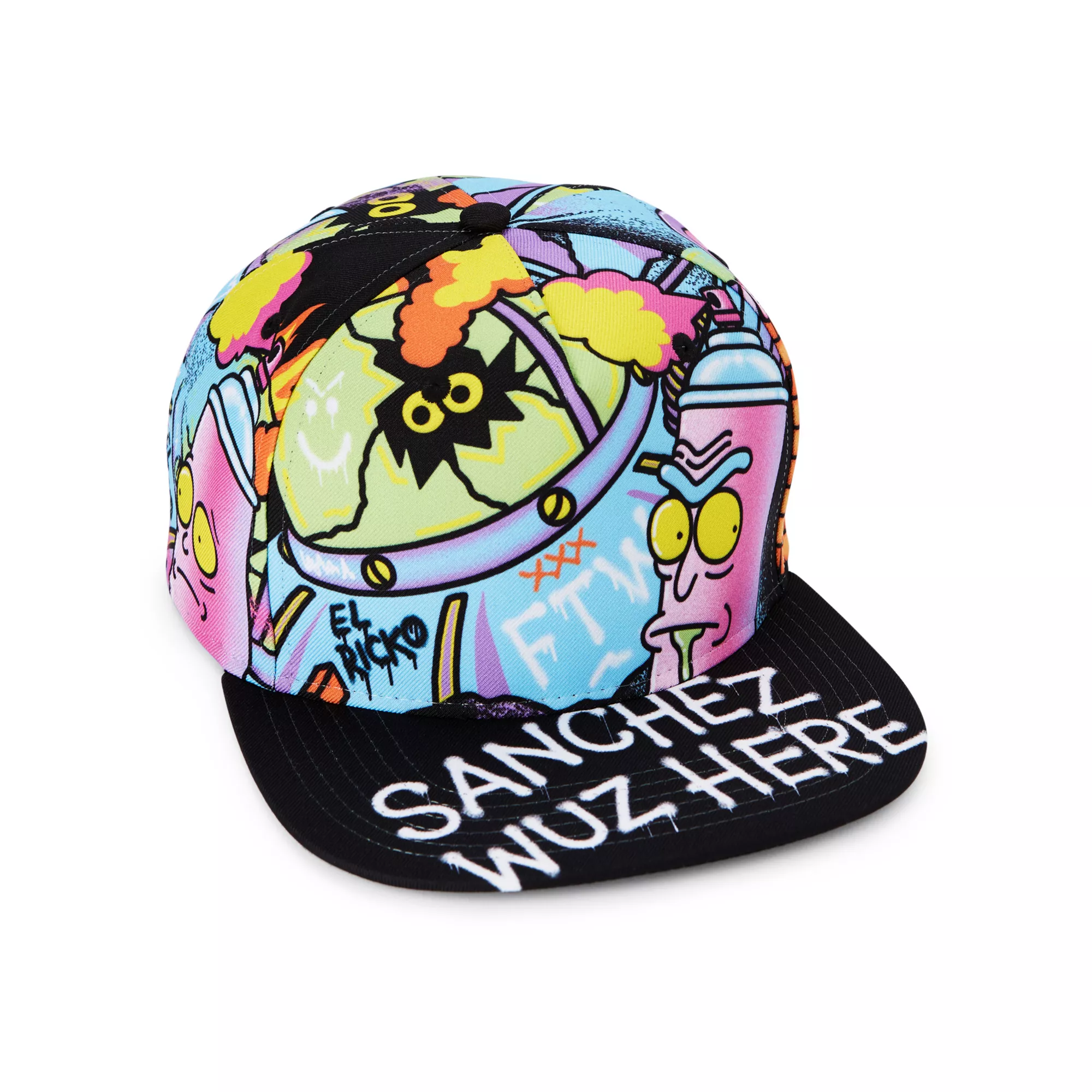 Sanchez Wuz Here Snapback Hat - Rick and Morty at Spencer's