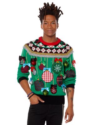 Ugly christmas sweater shop light up cheap