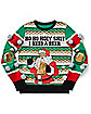 Light-Up Ho Ho Holy Shit I Need a Beer Ugly Christmas Sweater