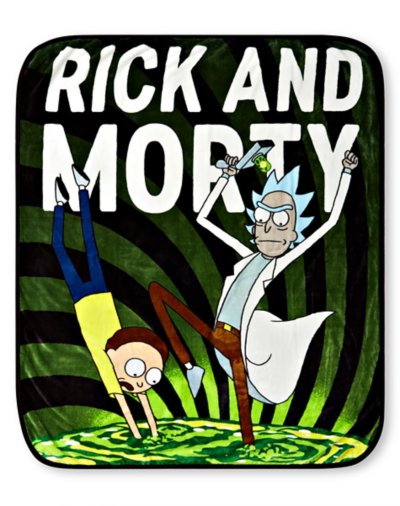Rick and Morty Portal Fleece Blanket by Spirit Halloween
