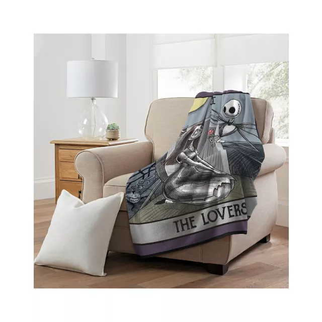 Tarot Card Jack Skellington and Sally Fleece Blanket – The Nightmare Before Christmas at Spencer's