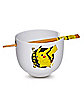 Pikachu Bowl with Chopsticks 20 oz. - Pokémon
