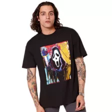 Ghost Face Expression T Shirt at Spencer's