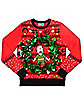 Light-Up Jerry Wreath Ugly Christmas Sweater - Rick and Morty