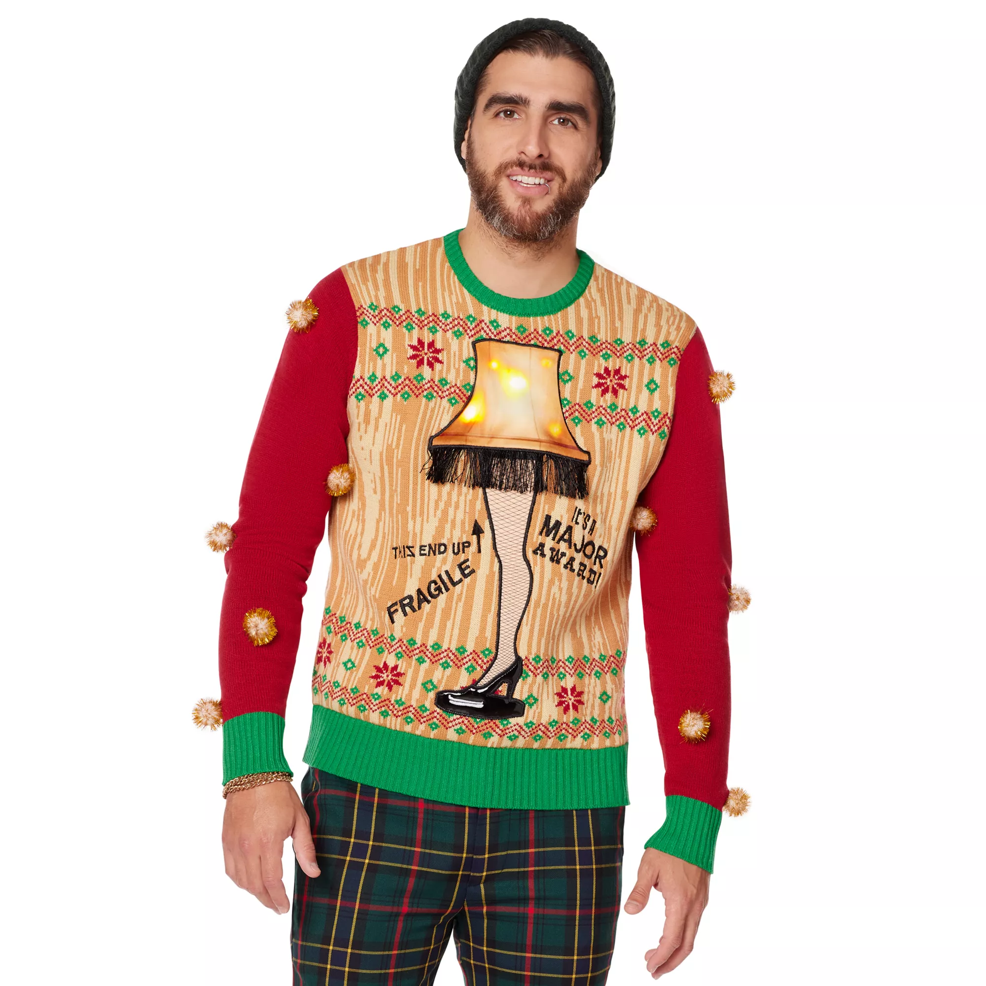 Light-Up Leg Lamp Christmas Sweater - A Christmas Story at Spencer's