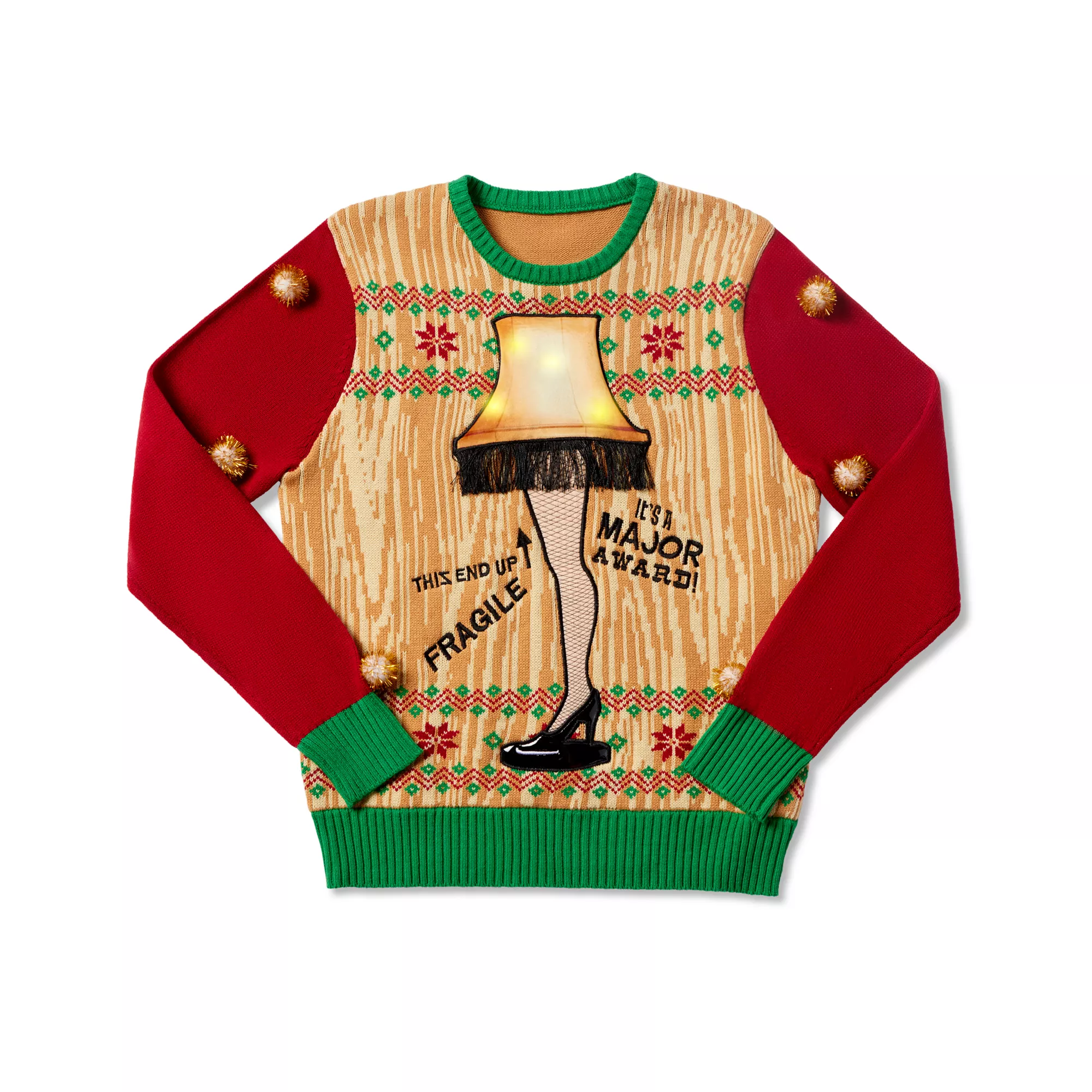 Light-Up Leg Lamp Christmas Sweater - A Christmas Story at Spencer's
