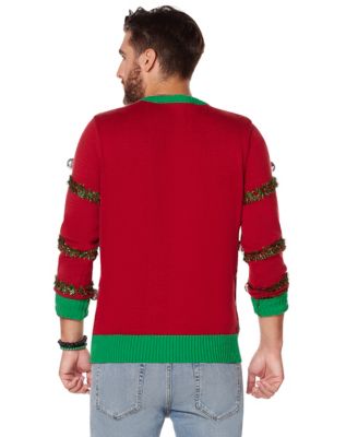 Light-Up Santa I Know Him Ugly Christmas Sweater - Elf