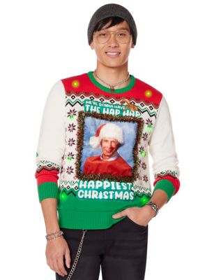 Ugly sweater hot sale with lights