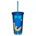 Winking Sonic Cup with Straw 20 oz. - Sonic the Hedgehog at Spencer's