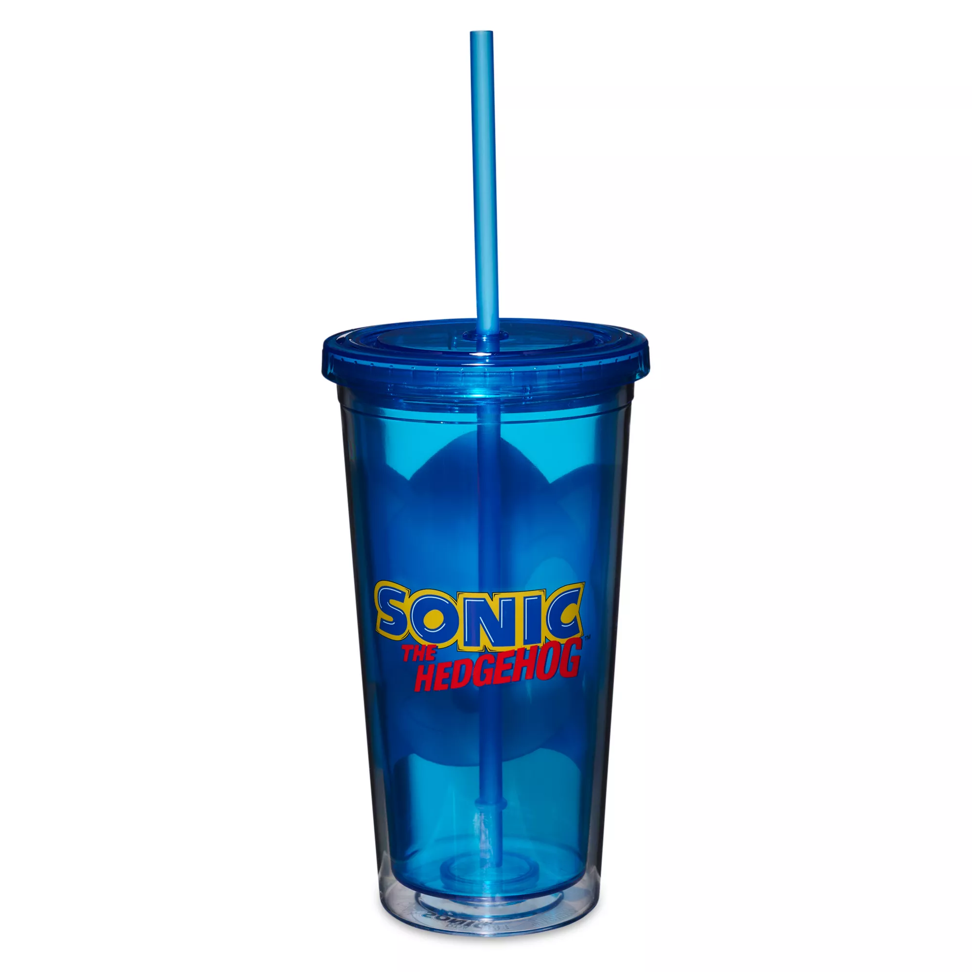 Winking Sonic Cup with Straw 20 oz. - Sonic the Hedgehog at Spencer's