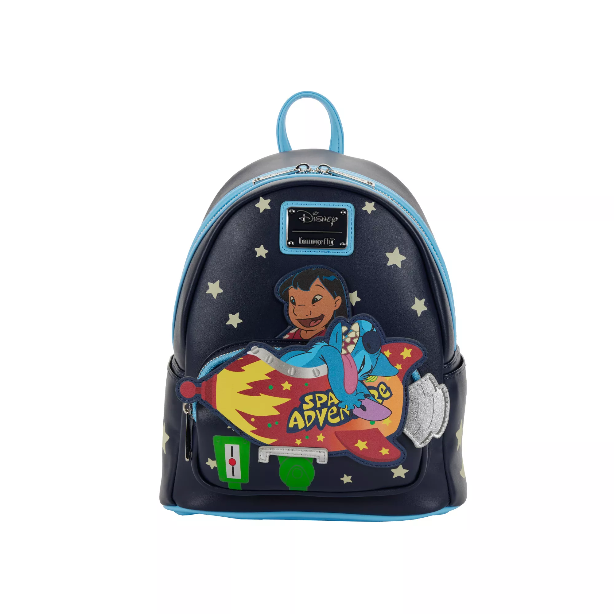 Loungefly Glow in the Dark Space Adventure Mini Backpack - Lilo & Stitch at Spencer's