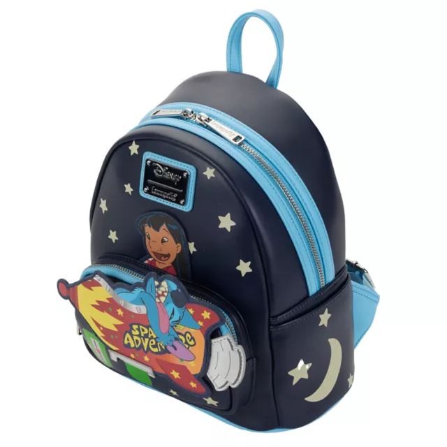Loungefly Glow in the Dark Space Adventure Mini Backpack - Lilo & Stitch at Spencer's