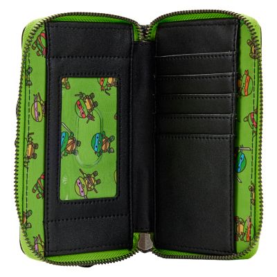 Buckle-Down Nickelodeon Teenage Mutant Ninja Turtles Zip Around Wallet - Vegan Leather, 7.5x4.5 Inches