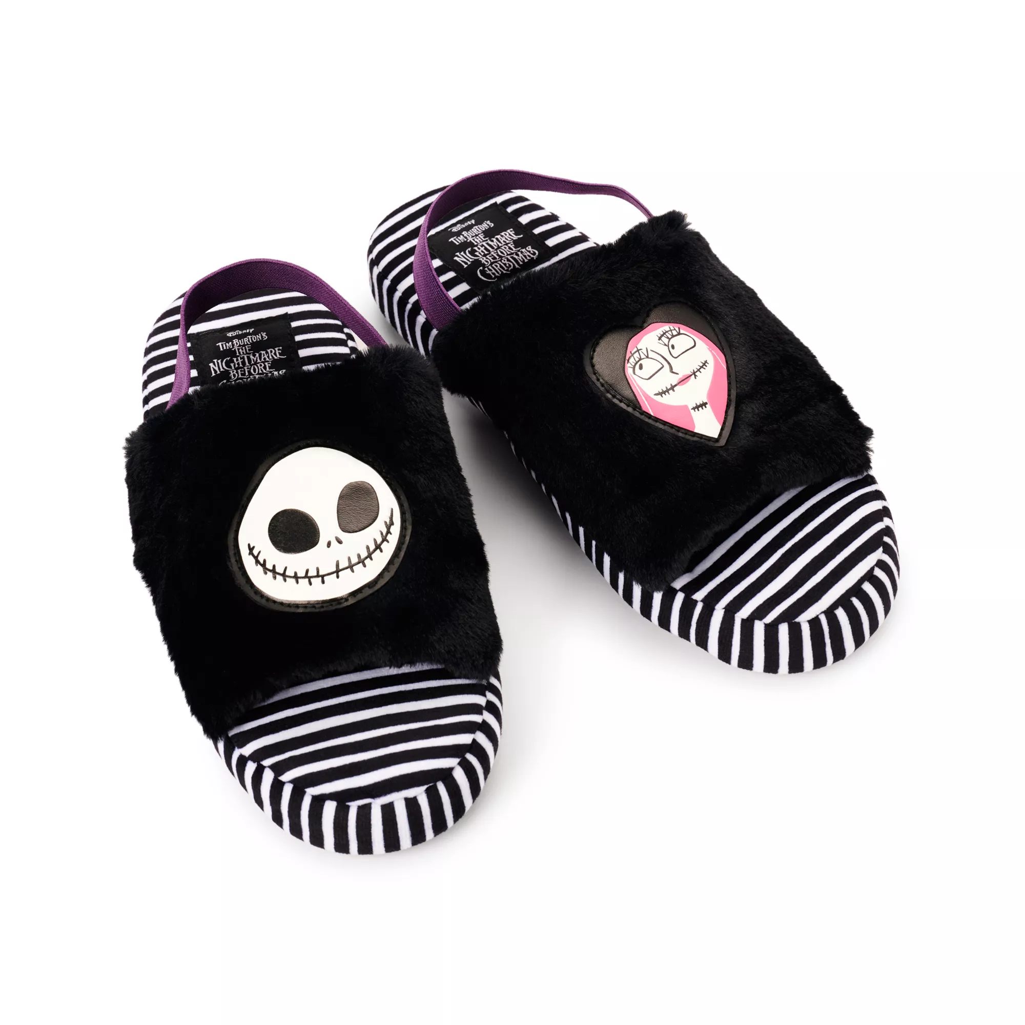 Jack Skellington and Sally Spa Slippers - The Nightmare Before Christmas at Spencer's