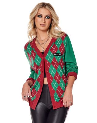 Jolly AF Ugly Christmas Cardigan Sweater