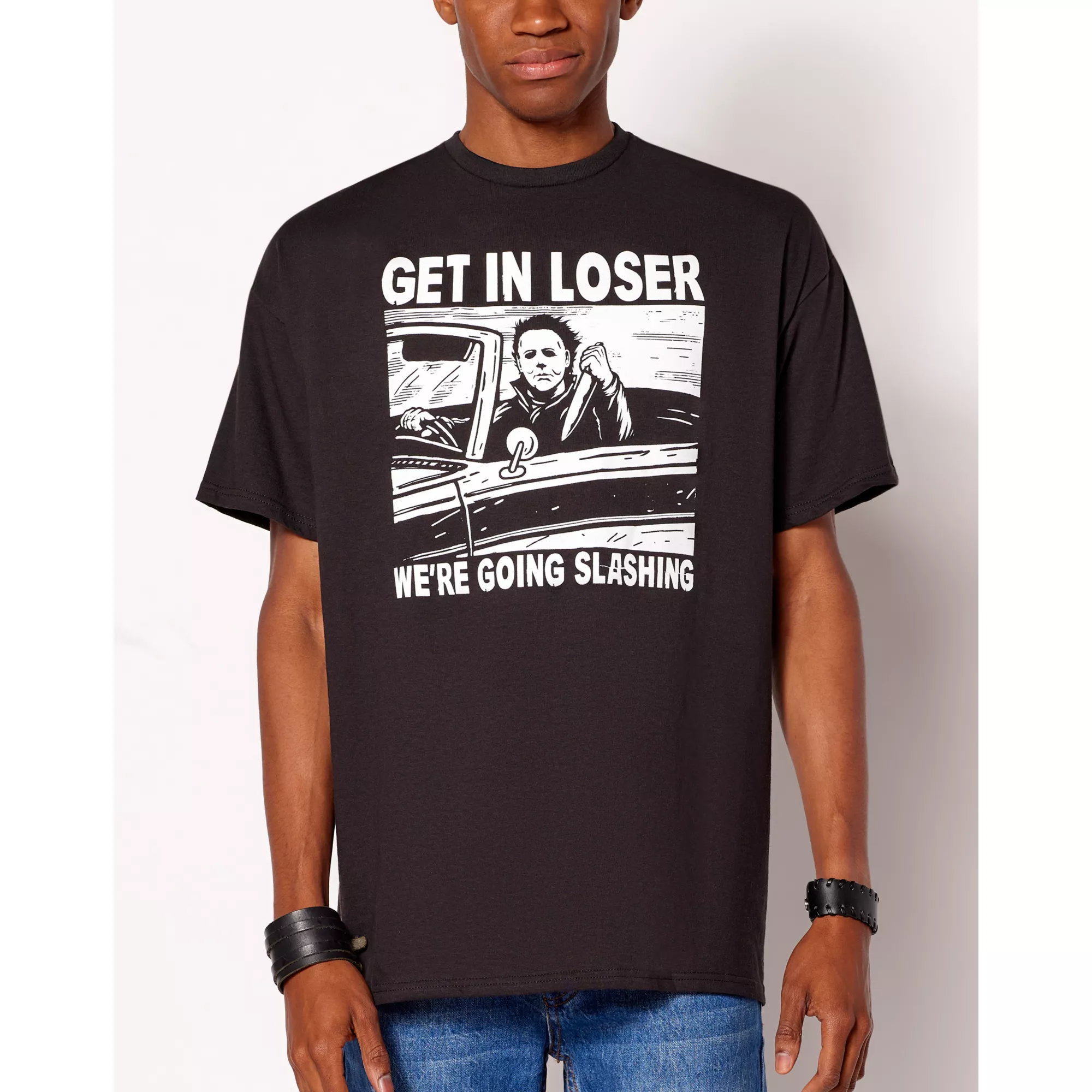 Going Slashing Michael Myers T Shirt - Halloween at Spencer's