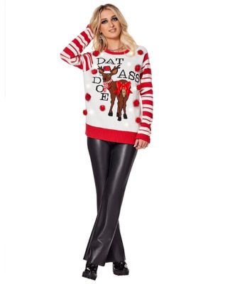 Light-Up Dat Ass Doe Ugly Christmas Sweater