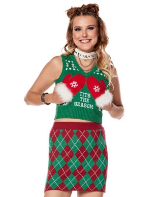 Tits the Season Ugly Christmas Sweater Vest