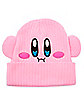3D Kirby Face Cuff Beanie Hat