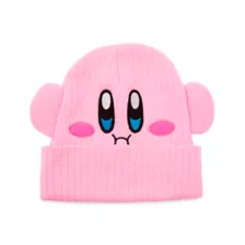 3D Kirby Face Cuff Beanie Hat at Spencer's