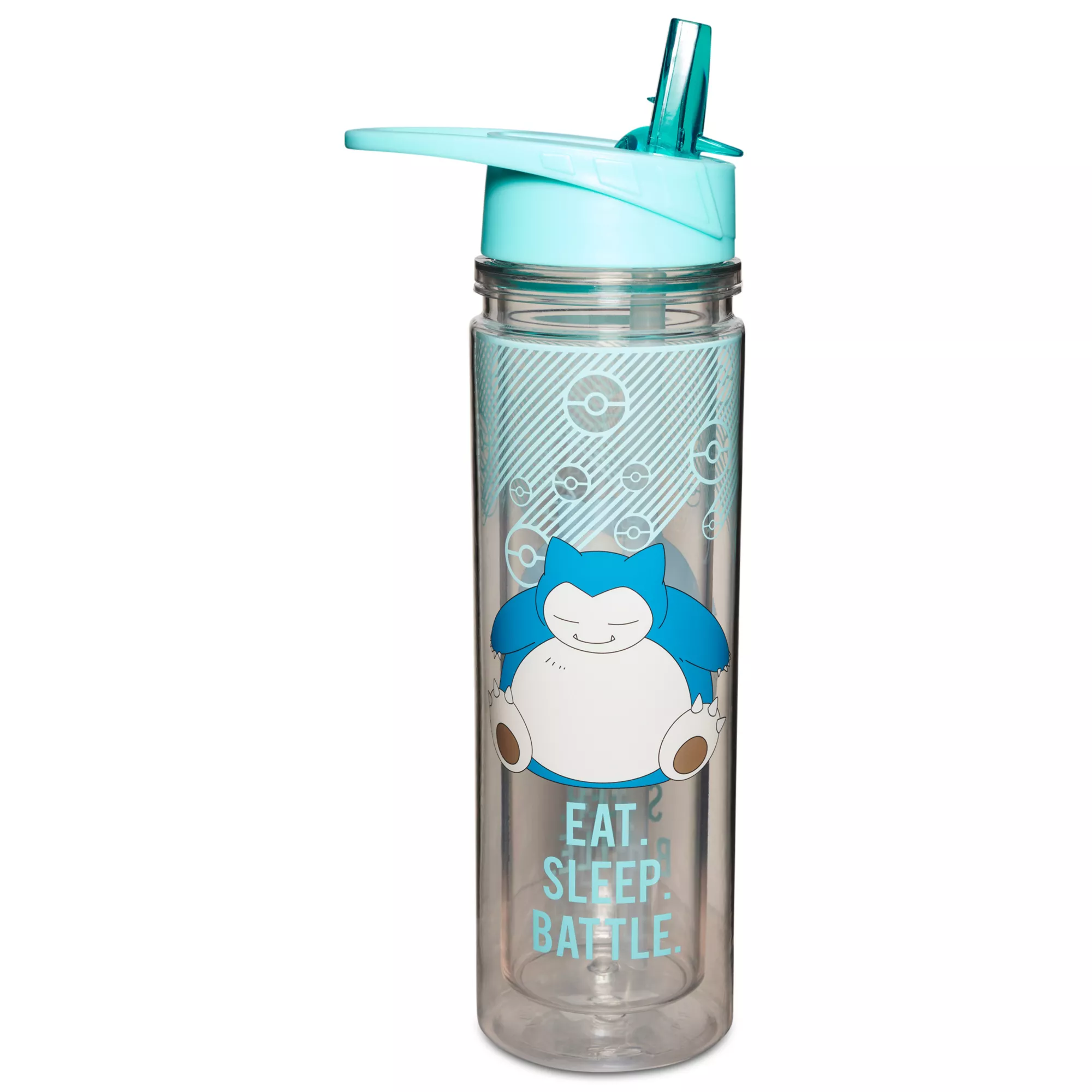 Snorlax Eat Sleep Battle Water Bottle Pokémon - 18 oz. at Spirit Halloween