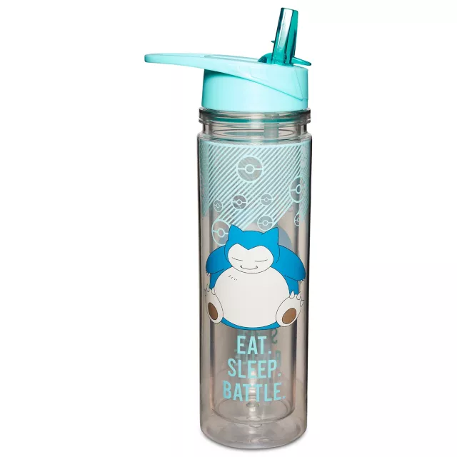 Snorlax Eat Sleep Battle Water Bottle Pokémon - 18 oz. at Spirit Halloween