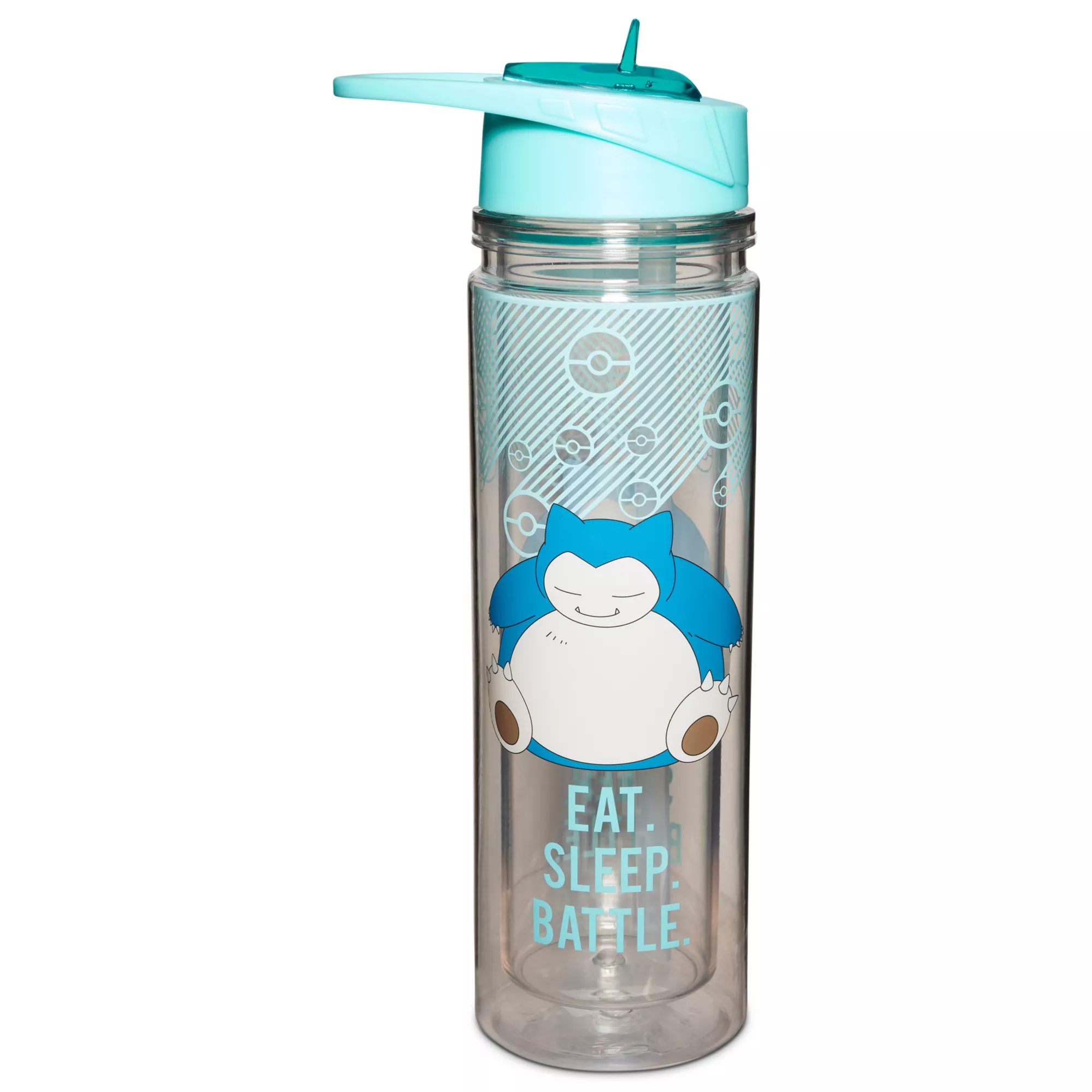 Snorlax Eat Sleep Battle Water Bottle Pokémon - 18 oz. at Spirit Halloween