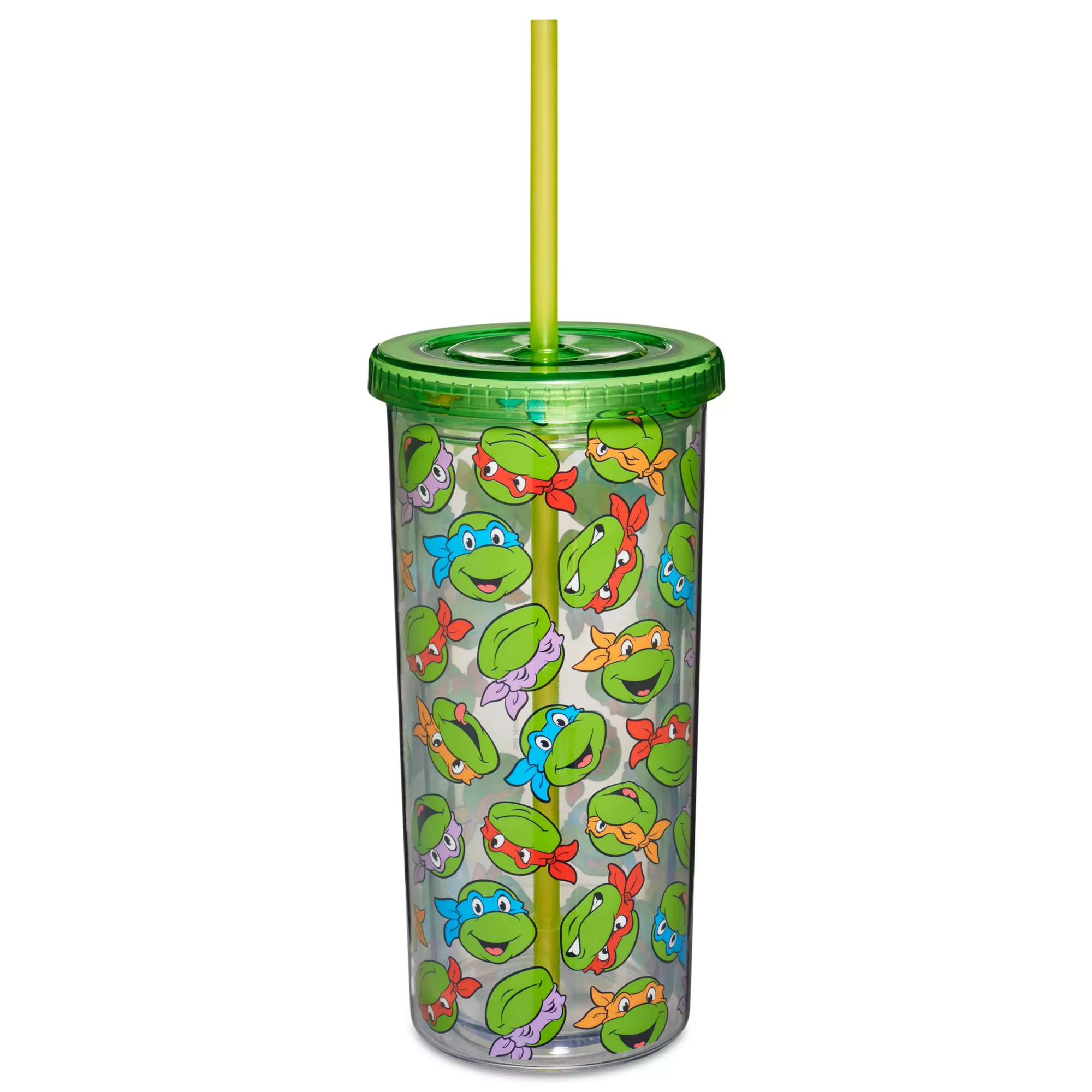 Classic Ninja Turtles Faces Cup with Straw 20 oz. - Teenage Mutant Ninja Turtles at Spencer's