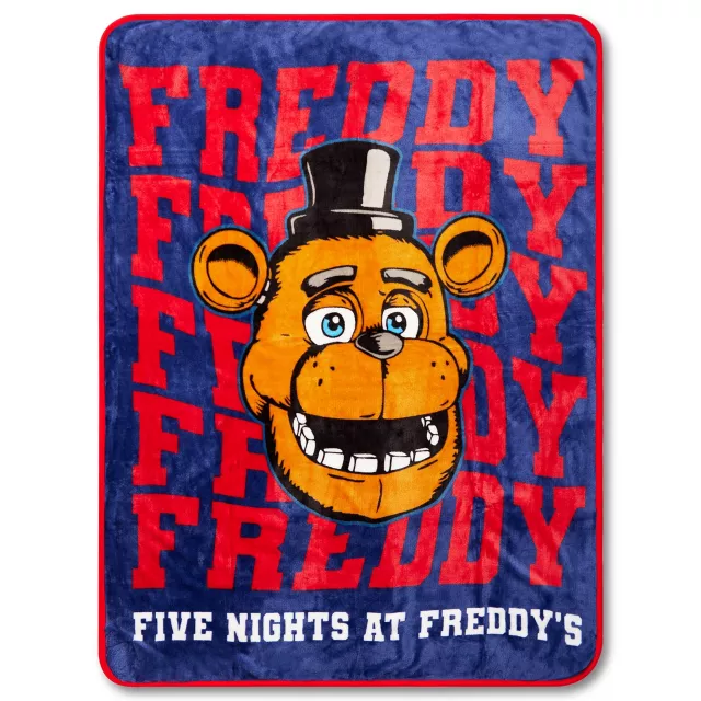 Freddy Fazbear Fleece Blanket Five Nights at Freddy s Spirithalloween