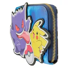 Loungefly Pikachu x Gengar Zip Wallet - Pokémon at Spencer's