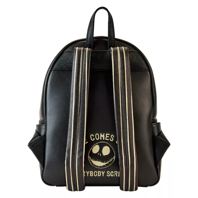 Disney Loungefly Nightmare Before Christmas Jack Skellington Backpack ‎ Hooded The Nightmare Before Christmas Jack Skellington Cosplay Full  main image 3