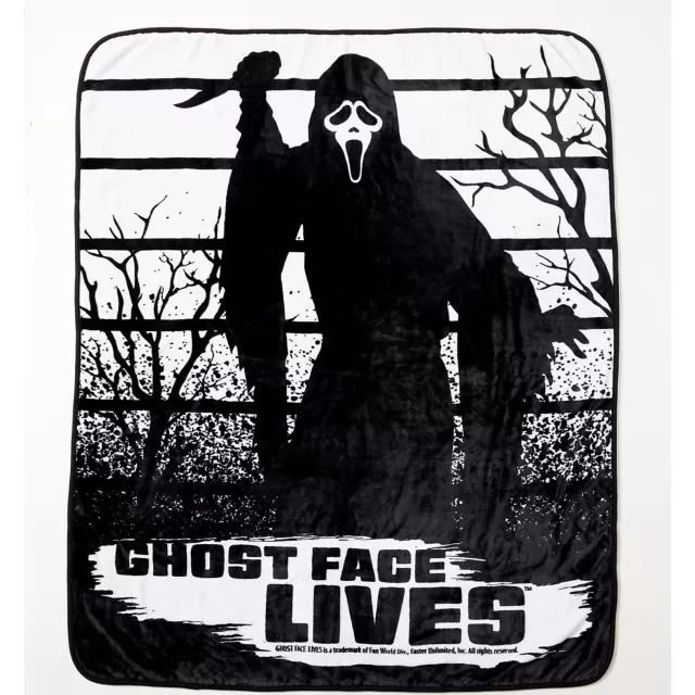 Ghost Face Lives Fleece Blanket at Spencer's
