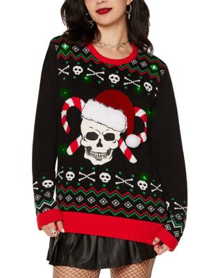 Christmas sweater with skulls hotsell