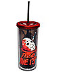 Friday the 13th Cup with Straw 20 oz. - Friday the 13th