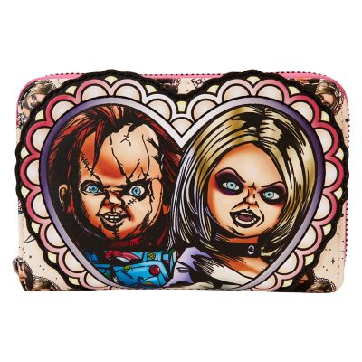 Loungefly Chucky and Tiffany Heart Zip Wallet - Bride of  display picture 1